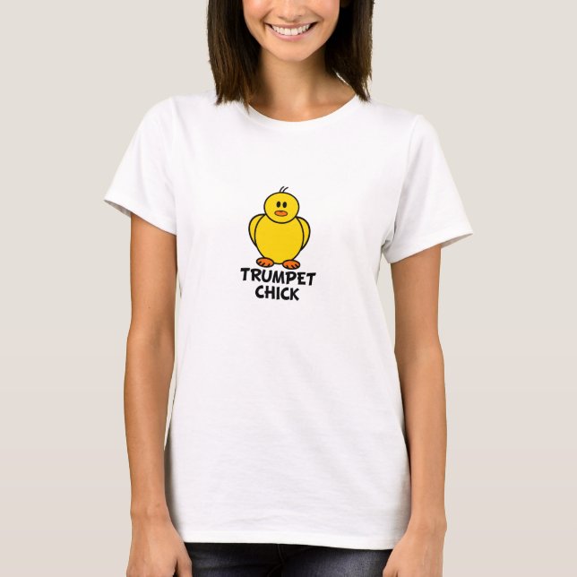 Trompete-Küken T-Shirt (Vorderseite)