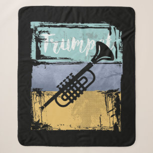 Trompete Retro-Stil Musik Sherpadecke