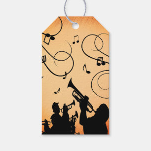Trompete Section Jazz Music Orange Rust Geschenkanhänger
