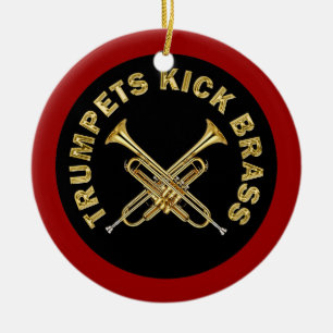 Trompete-Tritt-Messing Keramikornament