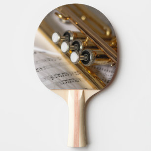Trompete und Notenmessgeräte Tischtennis Schläger