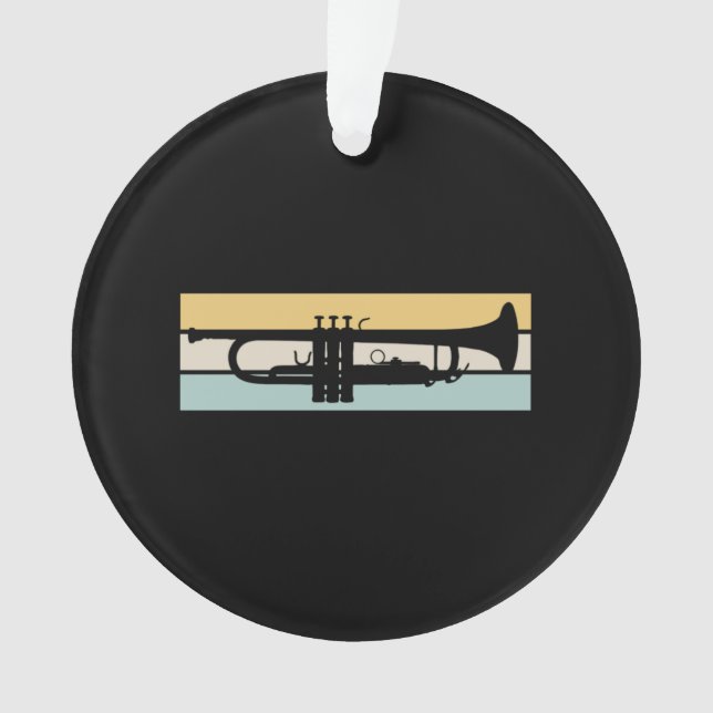 Trompete Vintag Ornament (Vorderseite)