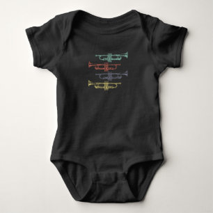 Trompete Vintage Baby Strampler
