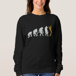 Trompeten Evolution Trompete Jazz Noten Jazz Musik Sweatshirt