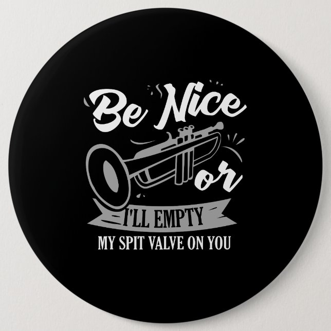 Trompeten - Rückschlagventil Button (Vorderseite)