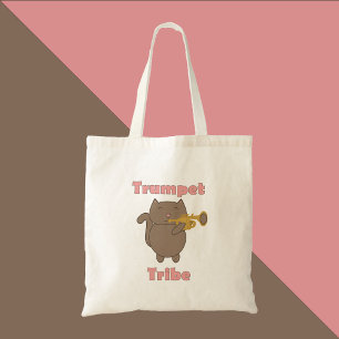 Trompeten-Stamm Kawaii Katze Pink Tragetasche