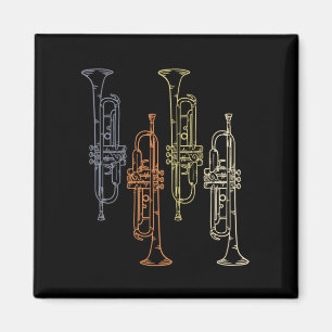 Trompeten Vintage Magnet