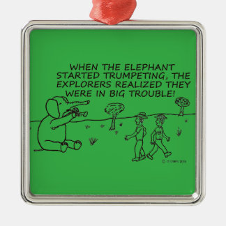 TrompetenElefant Ornament Aus Metall