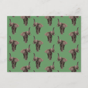 TrompetenElefant Postkarte