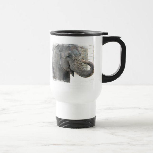 Trompetenelefant-Reise-Tasse Reisebecher (Rechts)