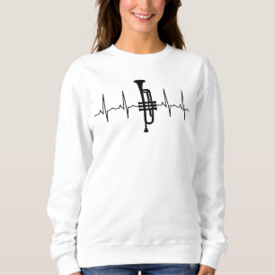 Trompetenherzschlag Sweatshirt