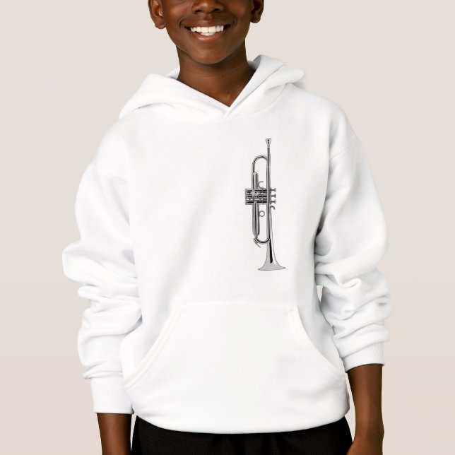 Trompetenmusiker Hoodie (Vorderseite)