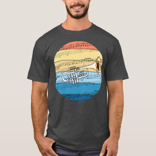 Trompetenmusiknotation Trompeter Blechbläser Musik T-Shirt