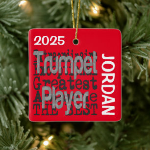 Trompetenspieler Extraordinaire CUSTOM Keramikornament