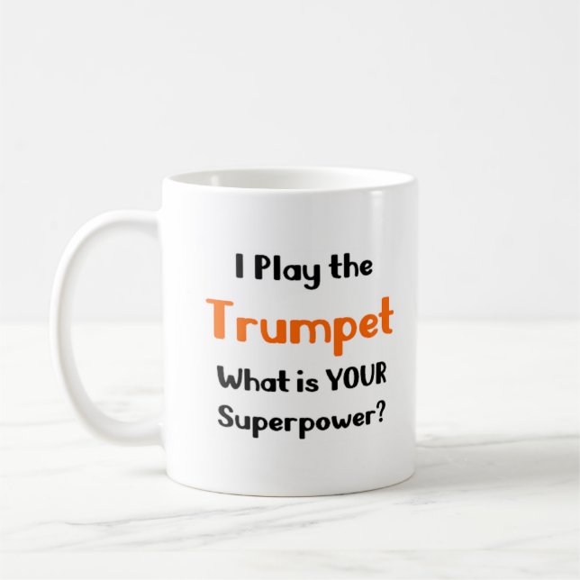 Trompetenspieler Kaffeetasse (Links)