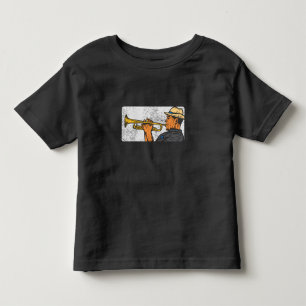 Trompetenspieler Retro Trompete Jazz Musik Kleinkind T-shirt