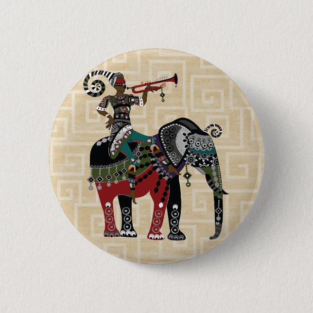 Trompeter Button (Vorderseite)