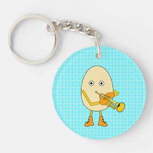 Trompeter Egghead Schlüsselanhänger