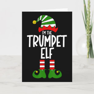 Trompeter Elf Weihnachtsmusik Instrument passend W Karte