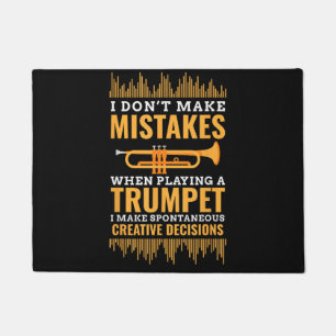 Trompeter Lustiger Musiker Band Spieler Trompeter Fußmatte