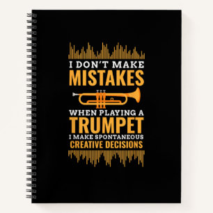 Trompeter Lustiger Musiker Band Spieler Trompeter  Notizbuch