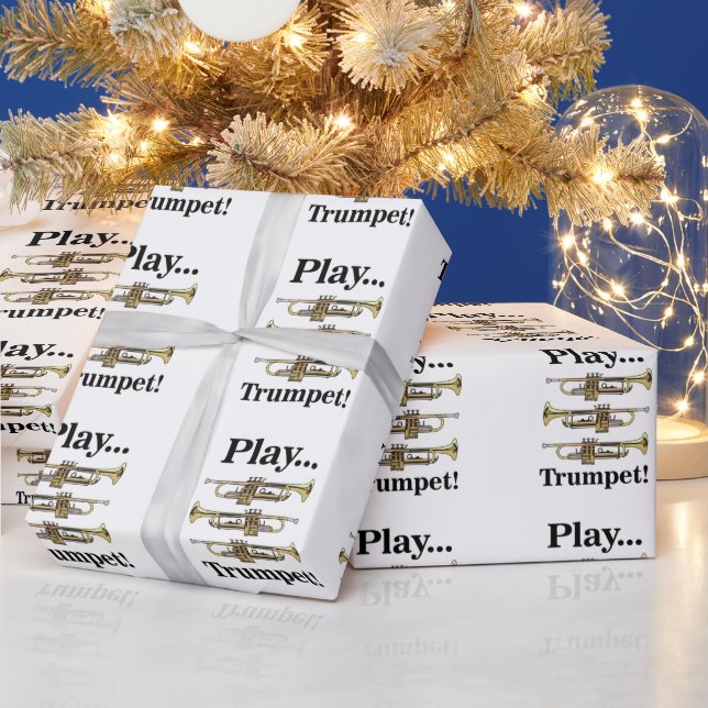 Trompeter Musiker Geschenkpapier (Feiertage)