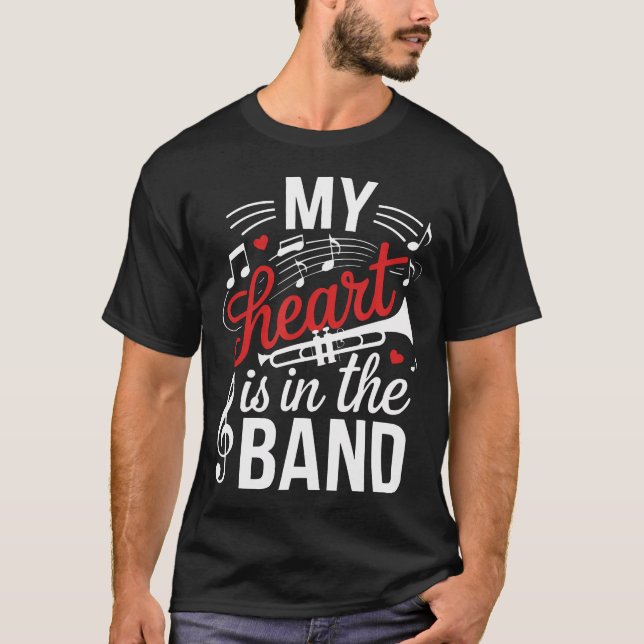 Trompeter-Mutter Trompeter Musikinstrument T-Shirt (Vorderseite)