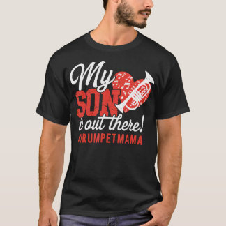 Trompeter-Mutter Trompeterin Musikinstrument T-Shirt