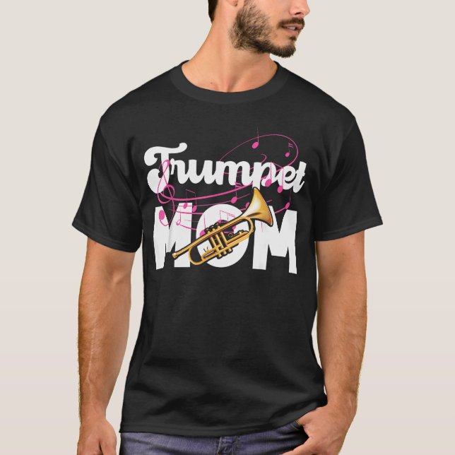 Trompeter-Mutter Trompeterin T-Shirt (Vorderseite)