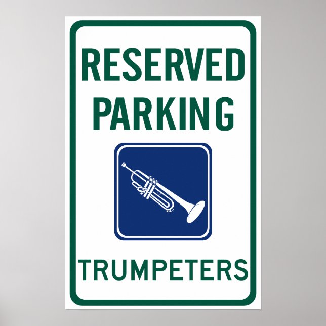 Trompeter Parking Poster (Vorne)