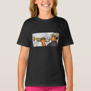Trompeter Retro Trompete Jazz Musik T-Shirt