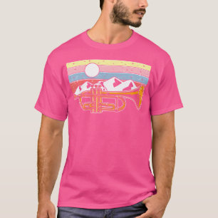 Trompeter Retro-Trompetengebirge und Vintages Trum T-Shirt