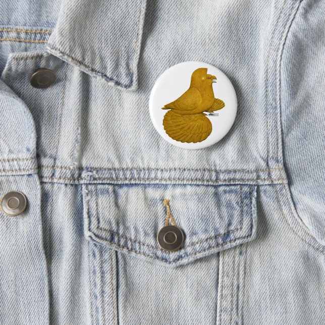 Trompeter-Taube Gelb Button (Beispiel)