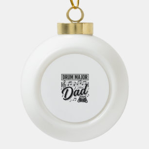 Trompeter-Vater Vintage-Musik-Shirt-Design_1 Keramik Kugel-Ornament