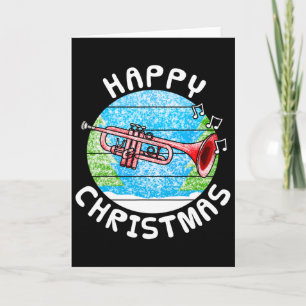 Trompeter Weihnachts Trompeter Br Musiker Musikleh Karte