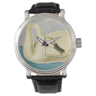 Trompeterschwan von John James Audubon, Vintage Vo Armbanduhr
