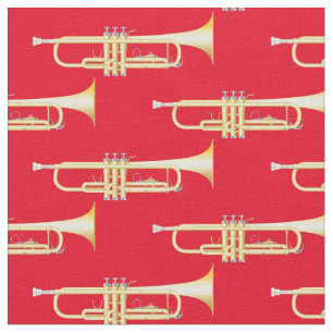 Trompets Music Musical Room Decke Rot Stoff