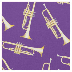 Trompets Music Musician Room Decke Lila Stoff