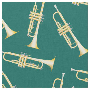 Trompets Music Musician Saal Dekoration Aquamarin Stoff
