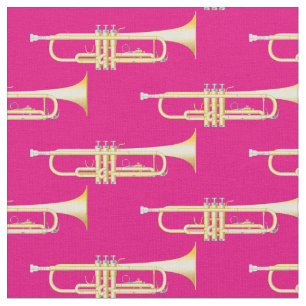 Trompets Music Musician Saal Dekoration Rosa Stoff