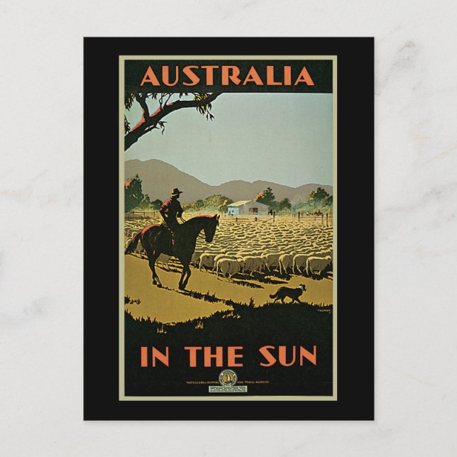 Trompf Australien in der Sonne Postkarte (Vorderseite)