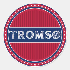 Tromsø City Pride Emblem – Norwegian Identity Runder Aufkleber