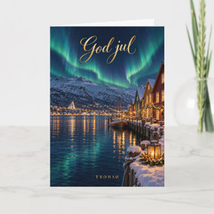 Tromsø Nordlys Frohe Weihnachten