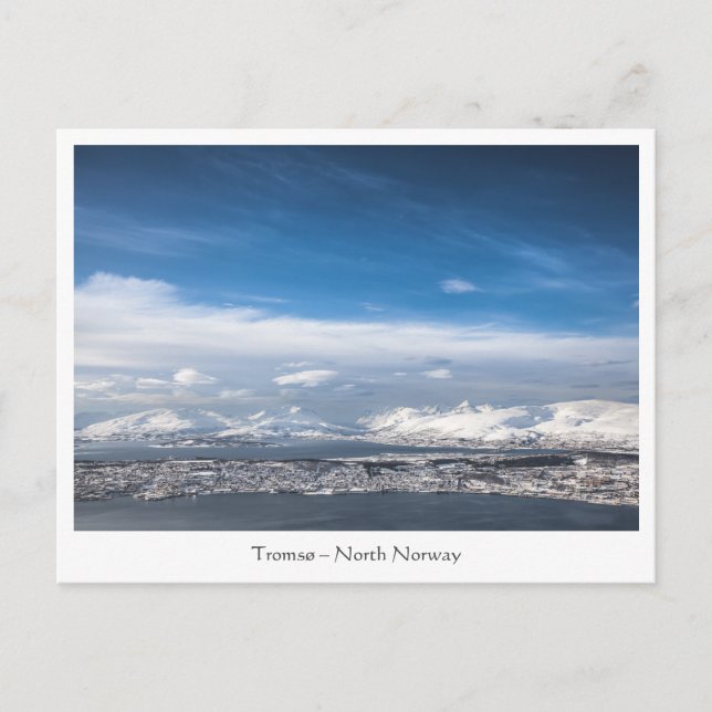 Tromso North Norwegen Postkarte (Vorderseite)