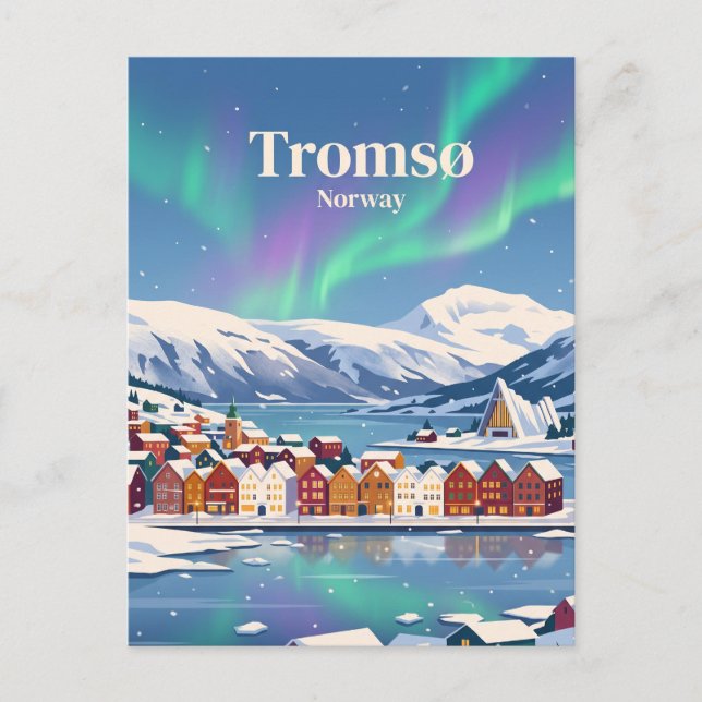 Tromsø Norwegen Postkarte (Vorderseite)