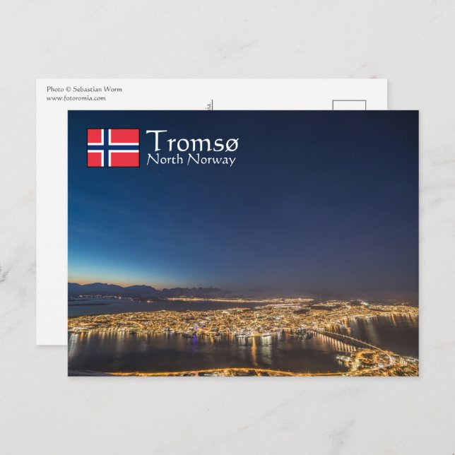 Tromso Norwegen Postkarte (Vorne/Hinten)