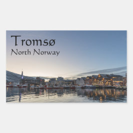 Tromso Norwegen Rechteckiger Aufkleber