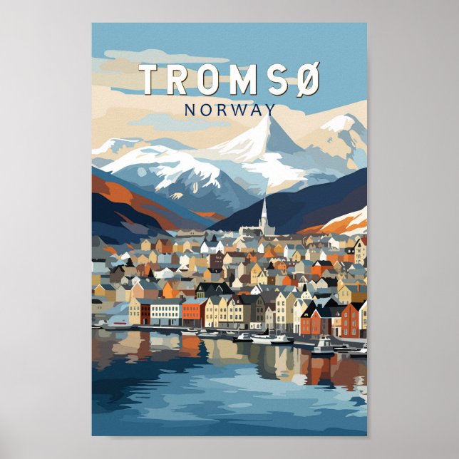 Tromso Norwegen Reisen Vintag Poster (Vorne)
