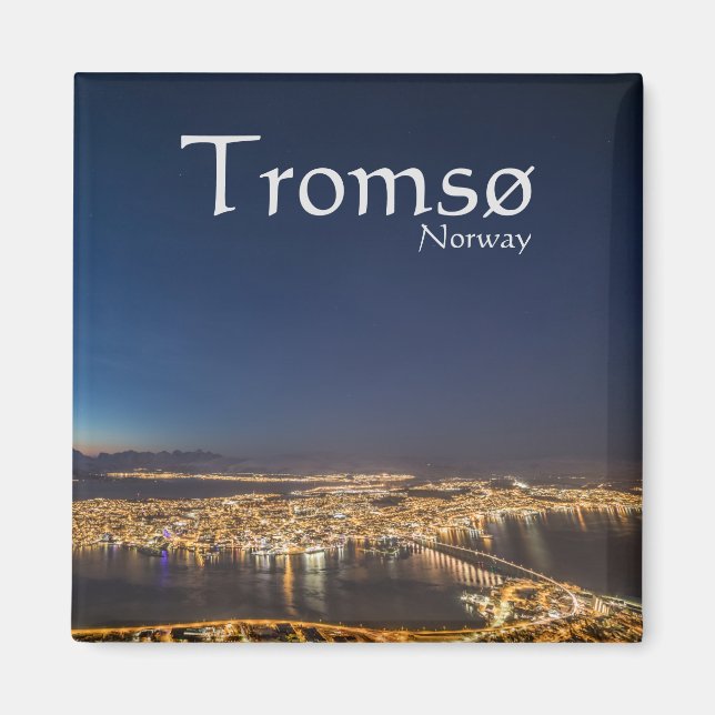 Tromso Norwegen Souvenir Magnet (Vorne)