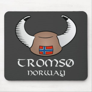 Tromso Norwegen Viking Hut Mousepad